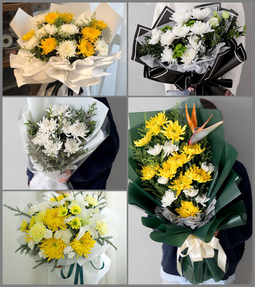广东中山市东升镇同乐社区白事花束代送